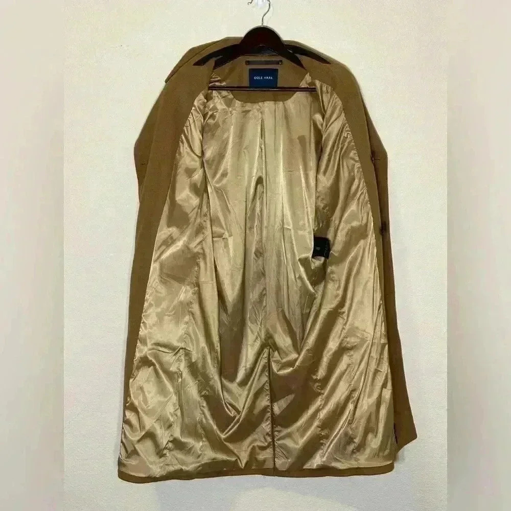 Cole Haan Men’s S/P Wool Blend Double Breasted Coat NWOT Old Money - Picture 8 of 10